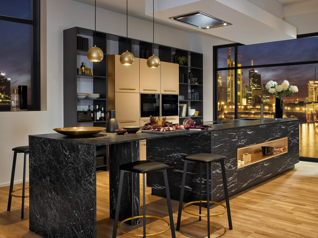 Matte Black Modern Kitchen - Modern - Kitchen - Other - by Cronos Design