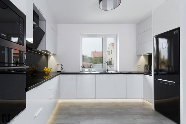 Matte Black Modern Kitchen - Modern - Kitchen - Other - by Cronos Design