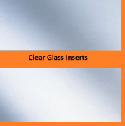 Clear Glass inserts